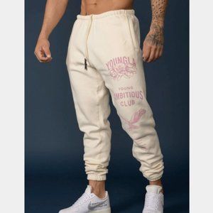 YOUNGLA 233 THE IMMORTAL JOGGERS, COLOR: OFF WHITE